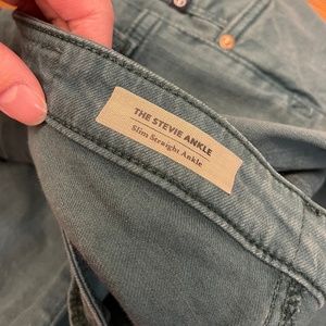 Anthropologie The Stevie Slim Straight Ankle Jeans 29 29R Denim Blue